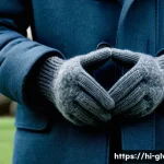 이너 장갑 추천 및 사용법 - A close-up image of a pair of inner gloves designed for winter use, showcasing the contrast between ...