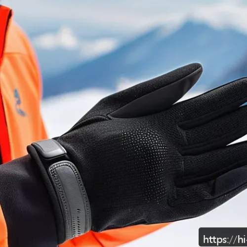 고기능성 방한 장갑 TOP 5 - A close-up image of a pair of elegant thermal gloves designed for extreme winter conditions, showcas...